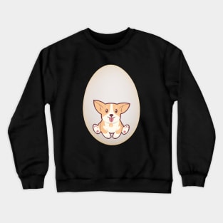 Funny Dog In The Egg Crewneck Sweatshirt